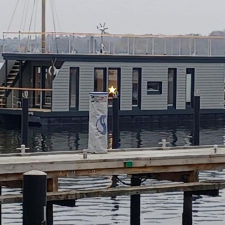 Hausboot Gluecksmomente Mit Dachterrasse In Schleswig Am Ostseefjord Schlei Luaran gambar